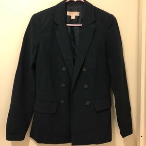 navy double breasted blazer